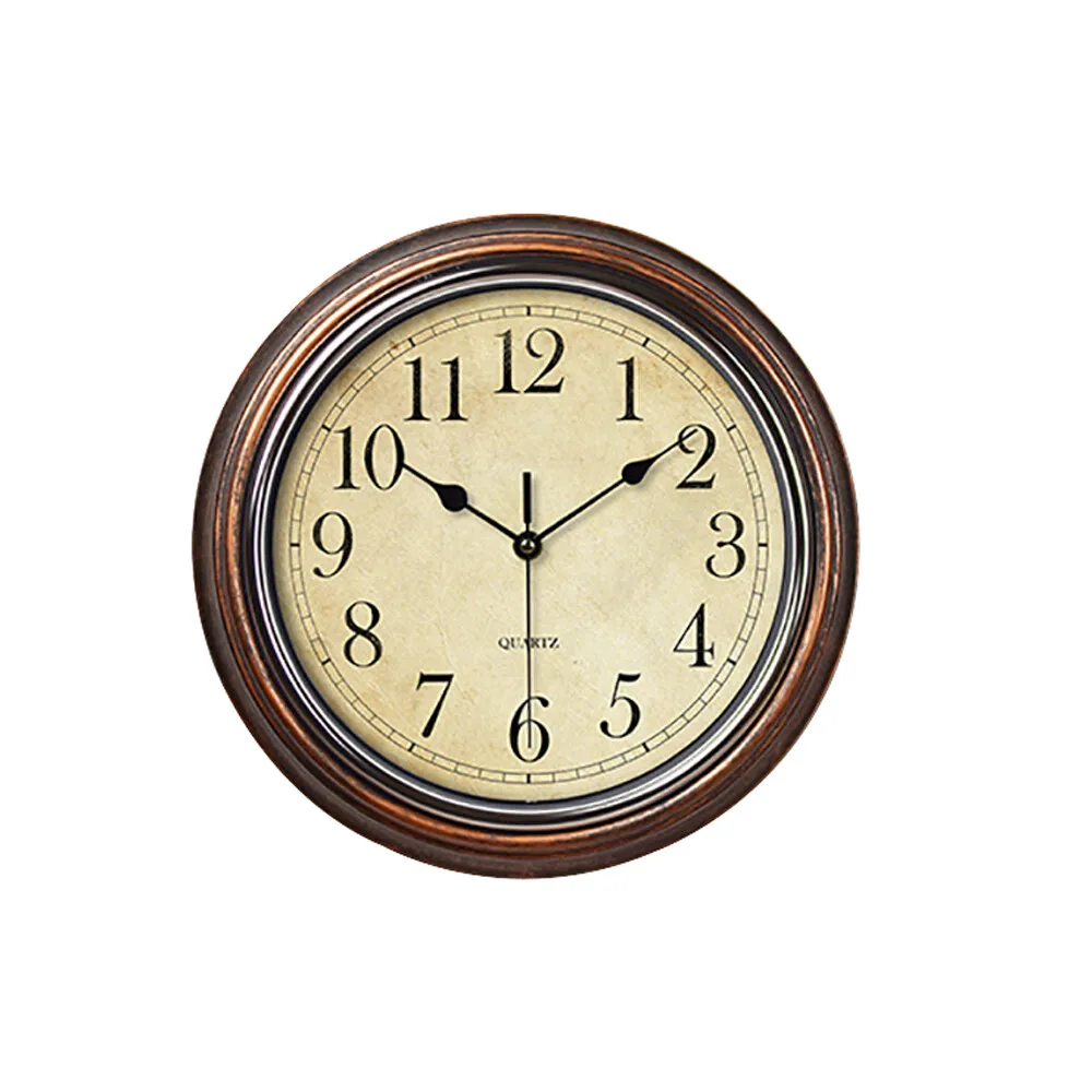 Silent Wall Clock Antique Quartz Wall Clock Vintage Wall Clock Moisture-Proof For Bar Home Decor Living Room