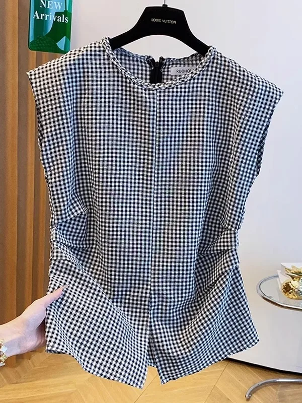 

Плед для похудения, женский летний новый Sle со сборками на талии, круглый Ne European Sle Faionable Small irt