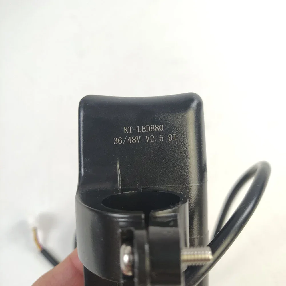 Digital Speedometer E-bike LED Display Top Speed Km miles Switch 5-pin Waterproof Connector LED Display For KT Controller Black - view 3