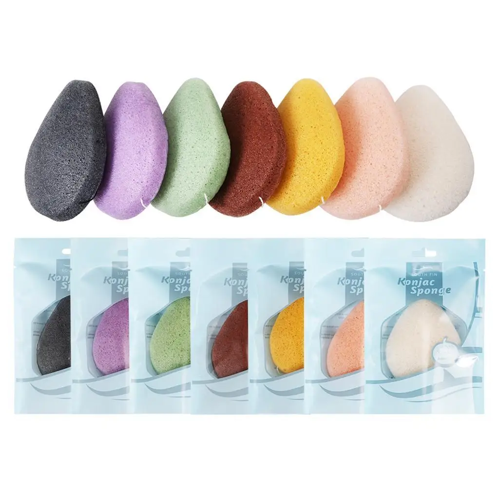 Esponja facial suave, almohadillas de lavado para limpieza, herramienta para soplo de maquillaje