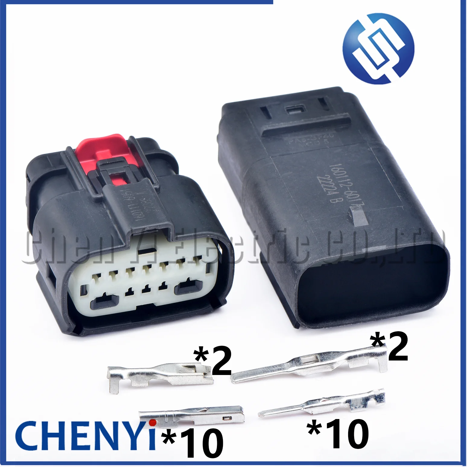 Conector impermeável automotivo do farol do carro, plugue de 12 pinos para Chevrolet GM, 160111-6001, 160112-6001, 160111-6051, 160112-6017