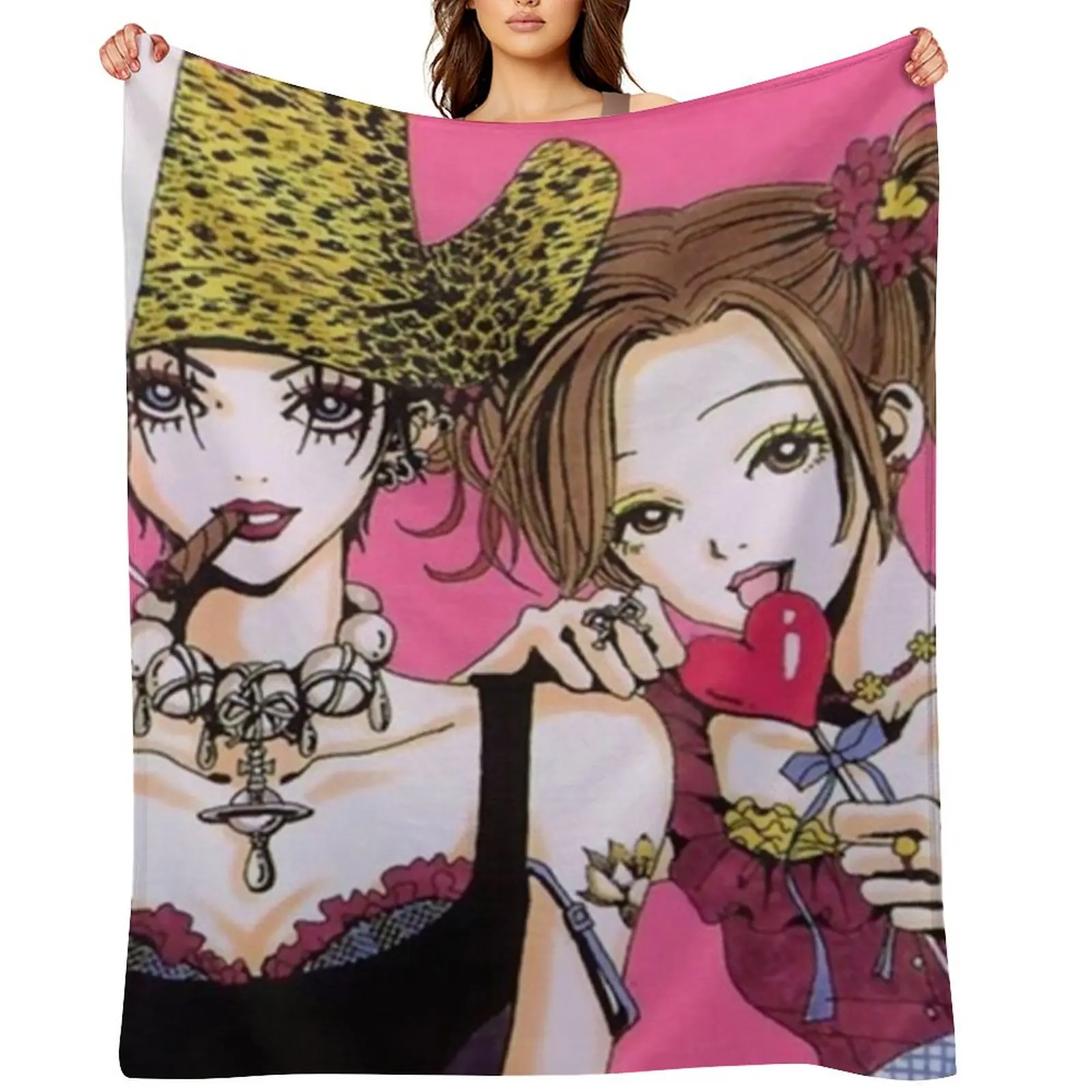 

NANA Poster Throw Blanket Soft manga Extra Large Throw Winter beds Blankets