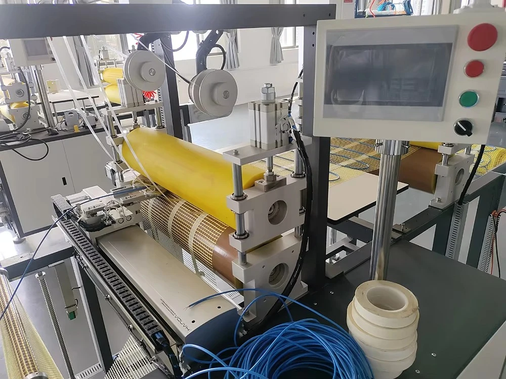 Máquina de piso radiante de piso radiante totalmente automática com motor central e componentes de engrenagem