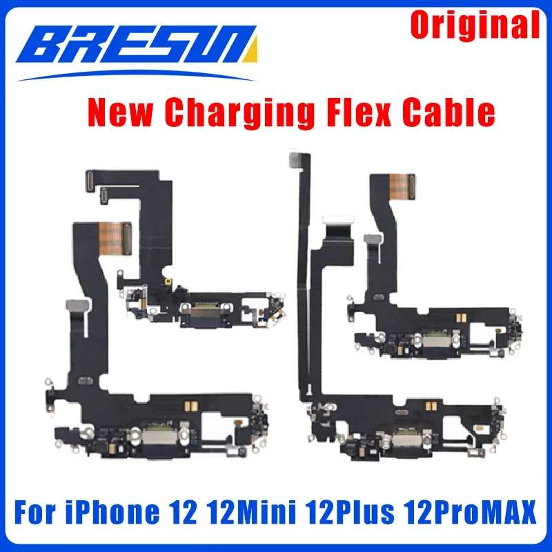 NEW Original USB Port Charger Dock Connector Mic Charging Flex Cable For iPhone 7 8 Plus Xs Max X XR Dock Charging Flex to 11 12