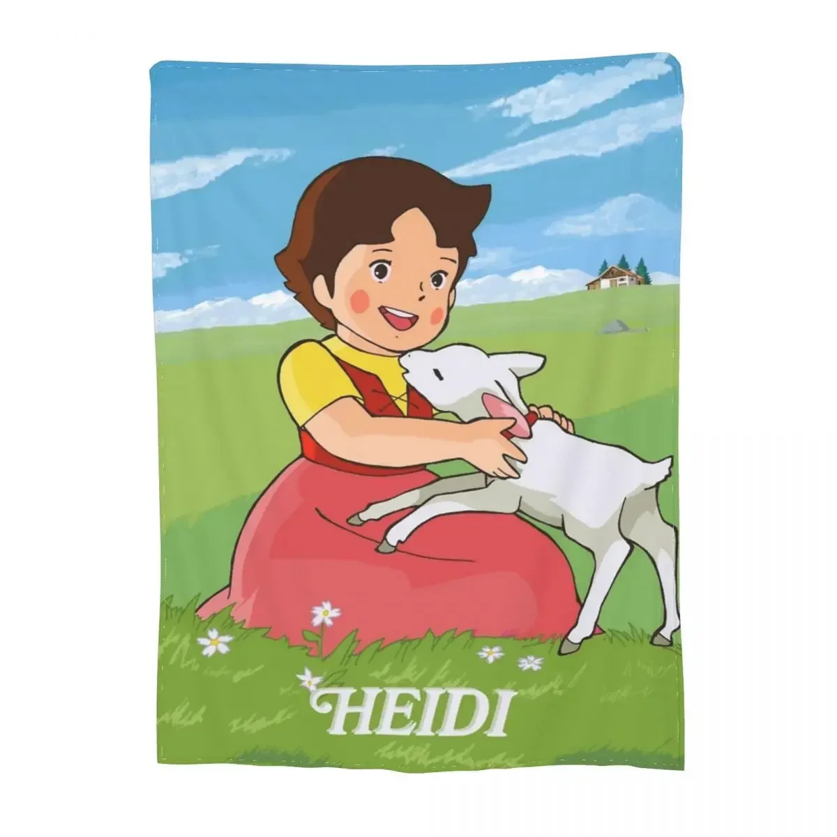 Heidi The Girl Of The Alps manta de felpa de Coral, decoración textil, manta súper cálida para cama, edredón fino de felpa para