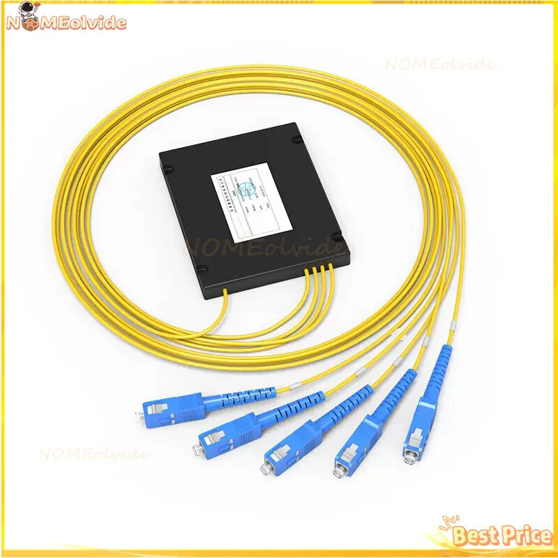 

Fiber Optical Single Mode With UPC Connector FTTH SC 1X4 PLC ABS Optic Splitter Box FBT Optical Coupler