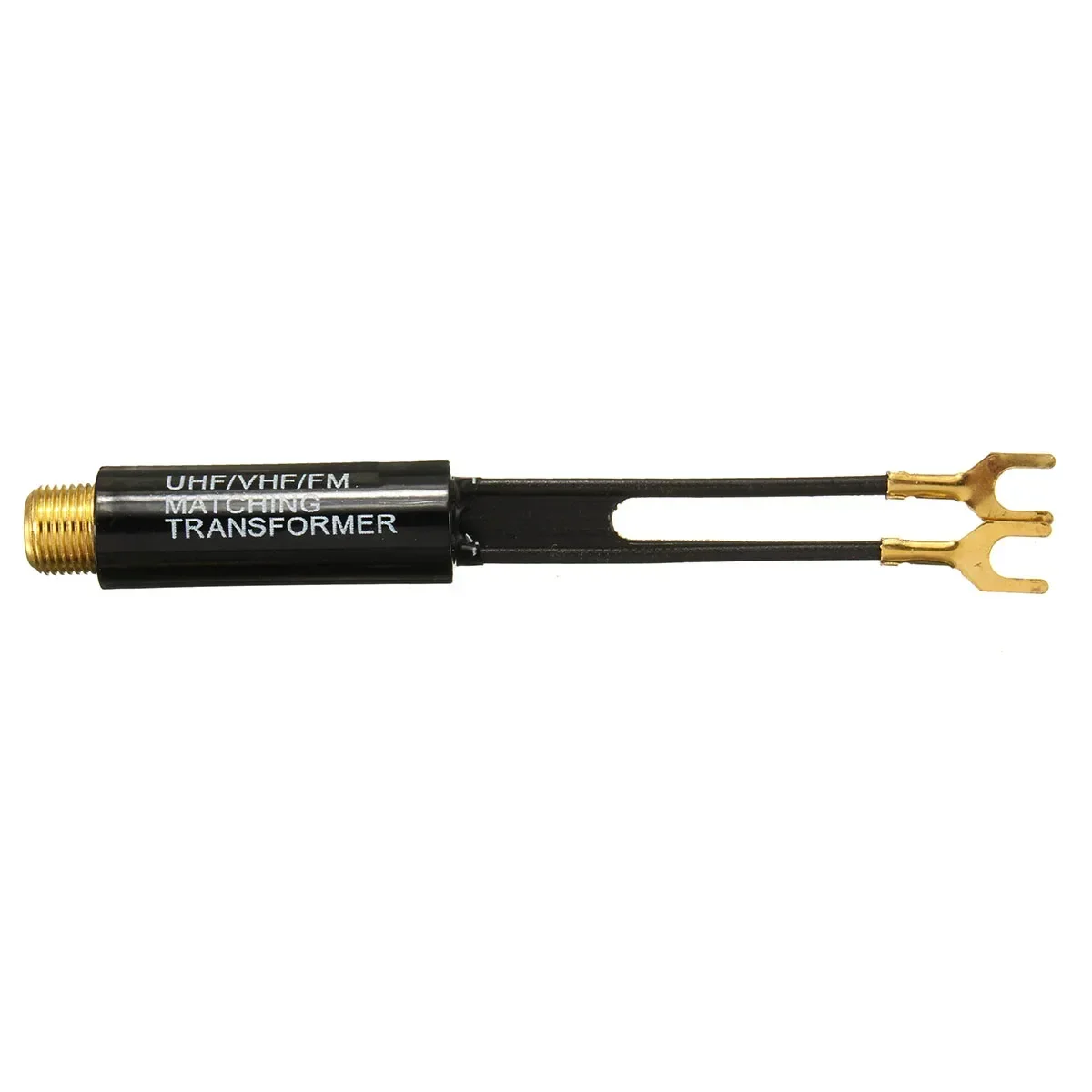 2Pcs Adapter Matching UHF VHF FM 75-300 Ohm TV Antenna Transformer Coaxial Cable Television Coaxial Cables