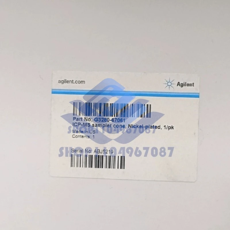 G3280-67061 FOR Agilent Nickel-plated Sampling Cone 7700 8800 Series ICP-MS. Brand New 1 PIECE