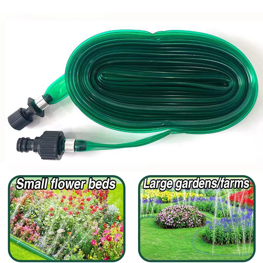 1 Stück Multidirektionaler Sprinkler-Bewässerungsschlauch, Langlebiger Flachschlauch zur Wassereinsparung für Garten, Rasen und Pflanzenbewässerung – Detail 5