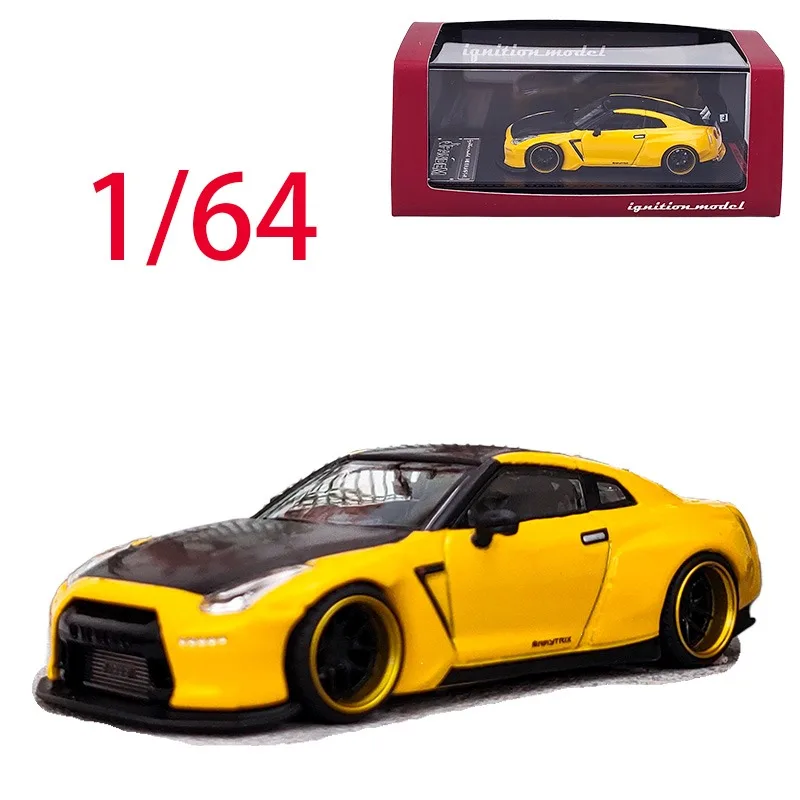 

IG литой под давлением масштаб 1/64 модель автомобиля Nissan из сплава Nissan PANDEM Rocket GTR R35 игровые транспортные средства игрушки для мальчиков оригинальная коллекция коробок