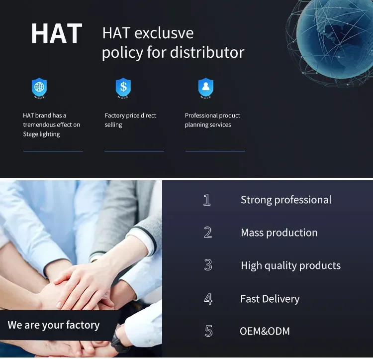 HAT-Projecteur de Lumière à Tête Mobile 295W 14r, Éclairage de Scène de Mariage Dmx Rgbw Sharpy