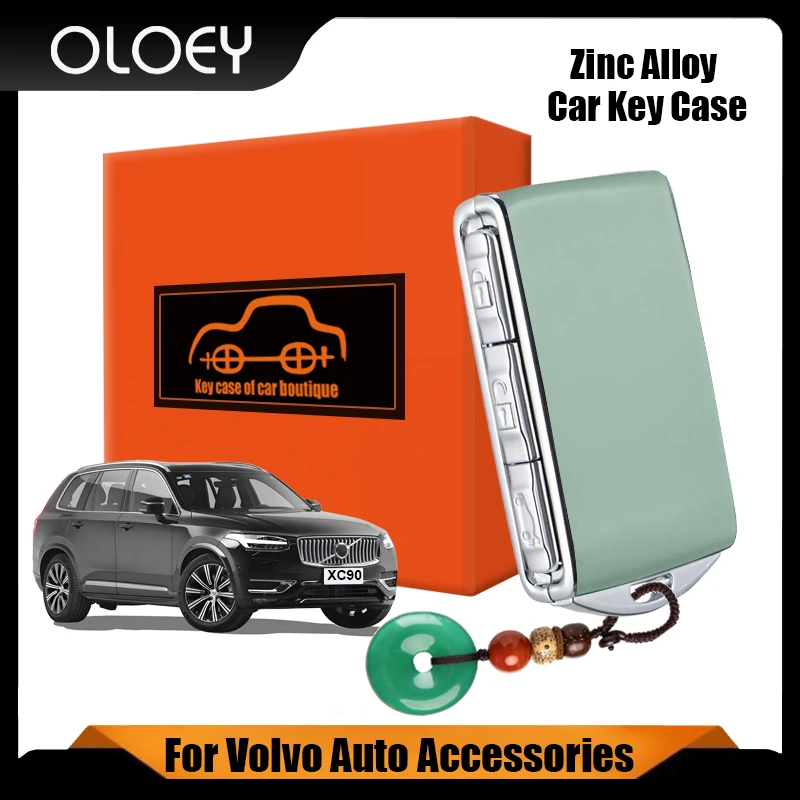 

Zinc Alloy Frame Car Key Case Auto Key Modification for Volvo XC40 XC60 XC90 S60 S90 V60 V90 Polestar 2 Polesta1 Car Accessories