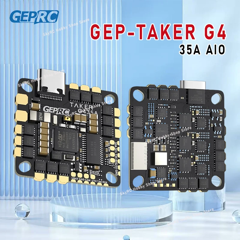 

GEPRC GEP-TAKER G4 35A AIO Flight Control - 170MHz G473 Main Control 2-4S Transmitter for FPV Racing RC Tools