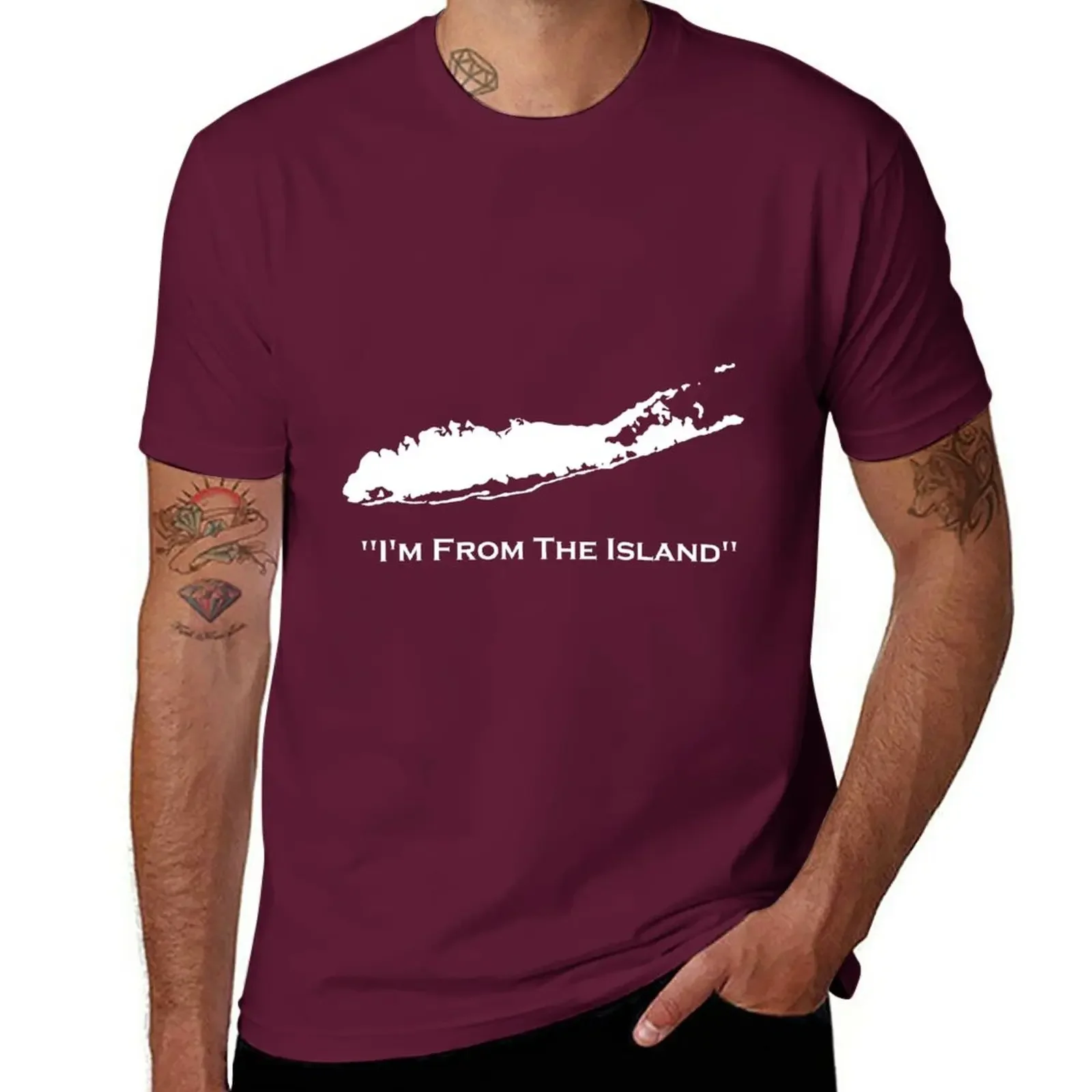 New I'm From The Island Long Island New York T-Shirt kawaii clothes anime men t shirts high quality