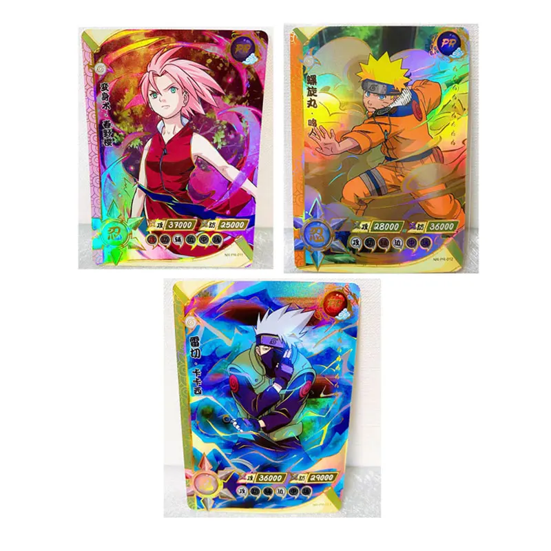 KAYOU NARUTO PR（001-028）Genuine Single Sheet Full Set Uchiha Sasuke Haruno Sakura Hatake Kakashi Anime Rare Collection Cards