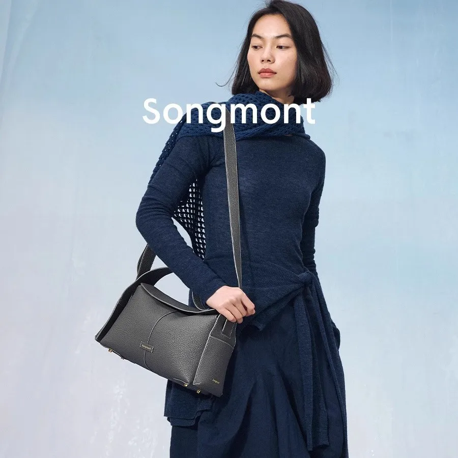 Songmont medium and small over-ear eave bag for commuting, hand-carry and crossbody hobo bag, fashionable and light luxury