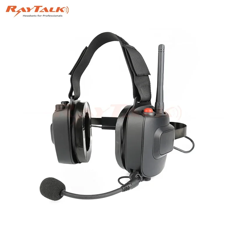 YYHC-Professional Behind-the-head Radio Headset Heavy Duty Headset with Built-in Two-way Radio