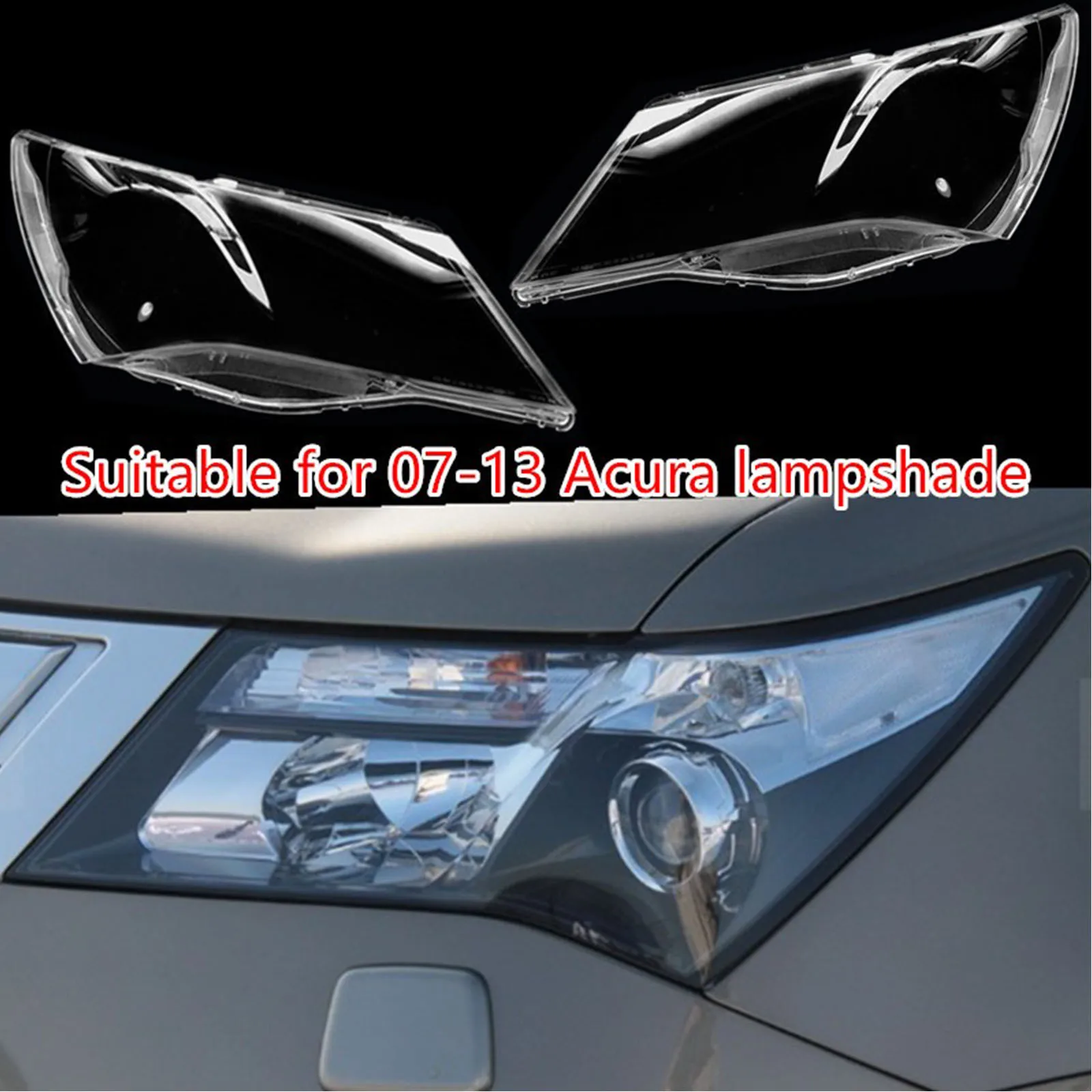 

Headlight Lens Cover for Acura MDX 2007-2013 Transparent Lamp Shell - Exact Fit Protective Glass Shade