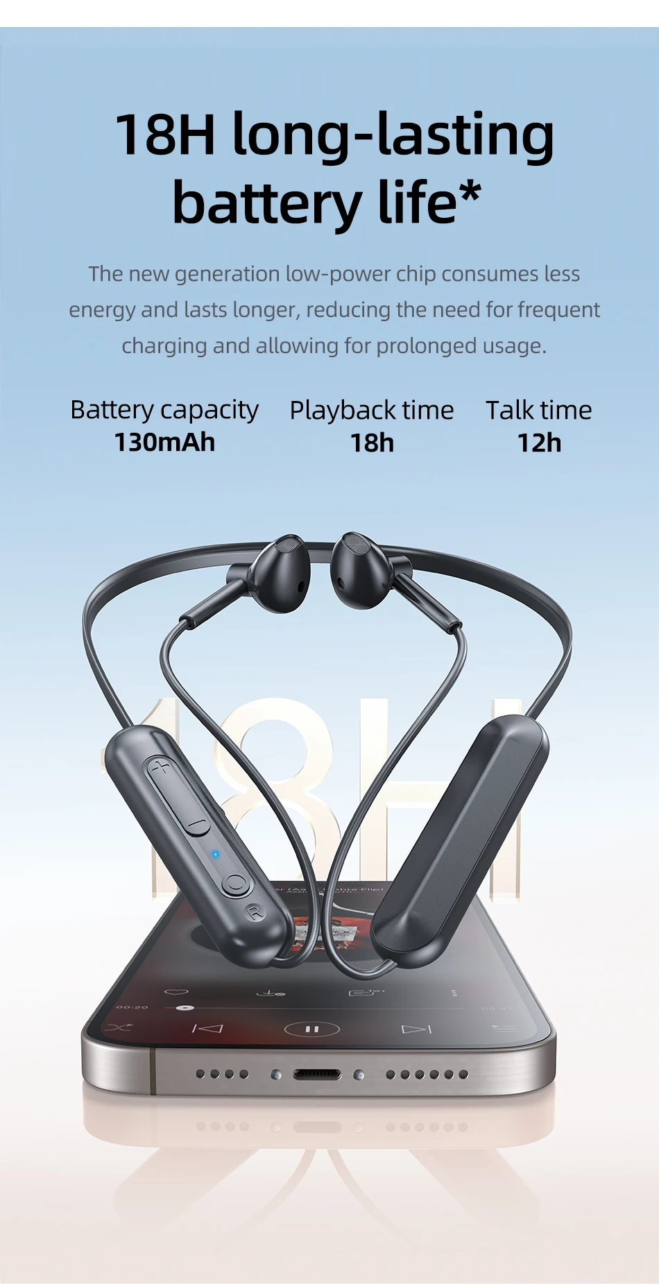 Awei G82BL Wireless Bluetooth Sport Earphones HD Sterep Sound Neckband With Microphone For IPX6 Waterproof Running Earphone