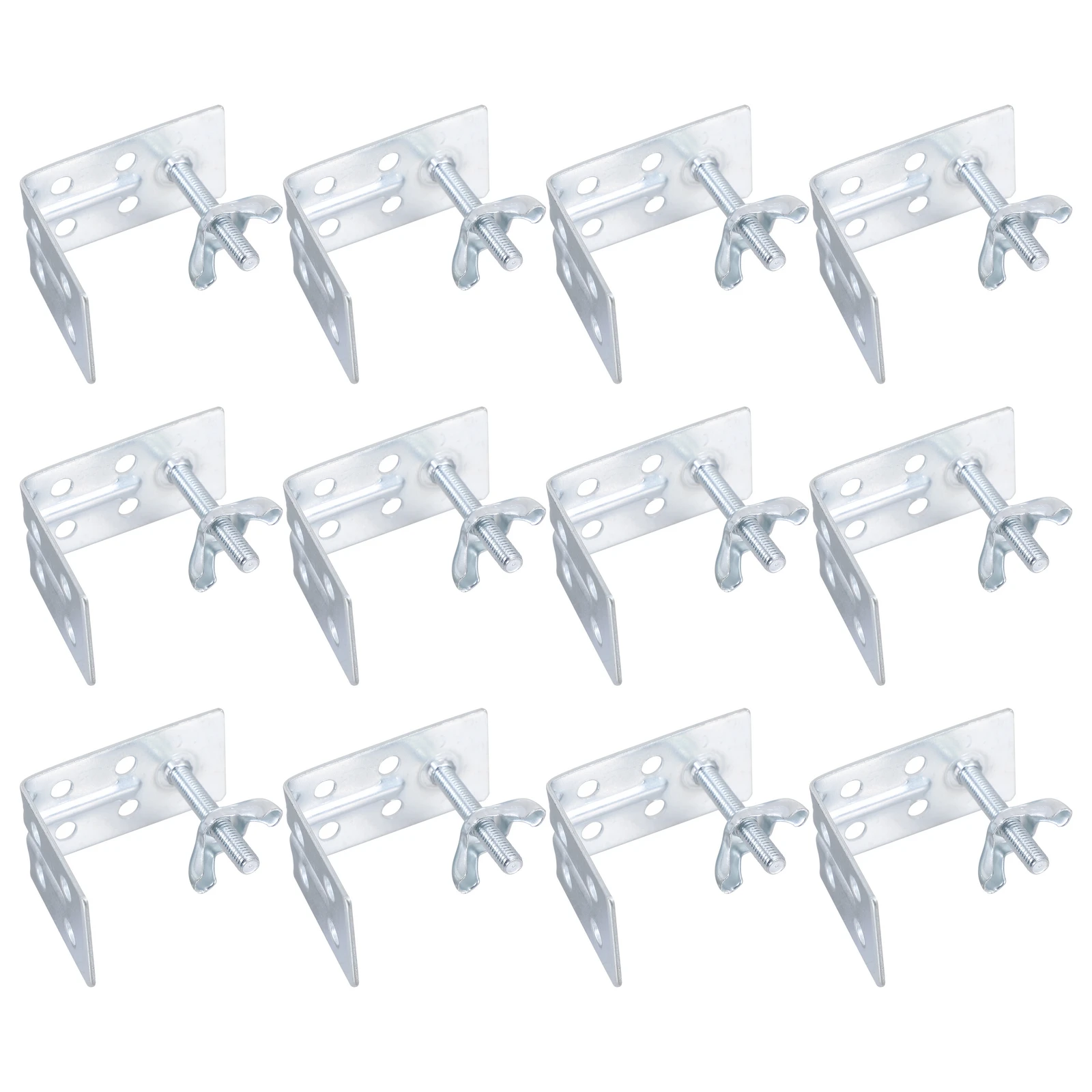 

12Pcs Strong Curtain Bracket Accessories Simple Style Home Office Support Adjustable Curtain L Bracket L Shape Brackets