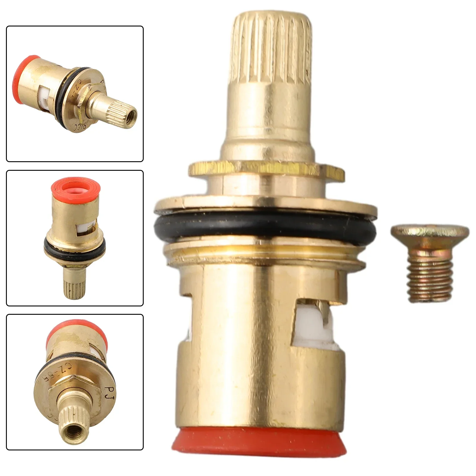 

1/2" 20 Teeth Ceramic Tap Cartridge Disc Quarter Turn Valve Faucet Cartridges 1/2" Thread Faucet Cartridges Parts