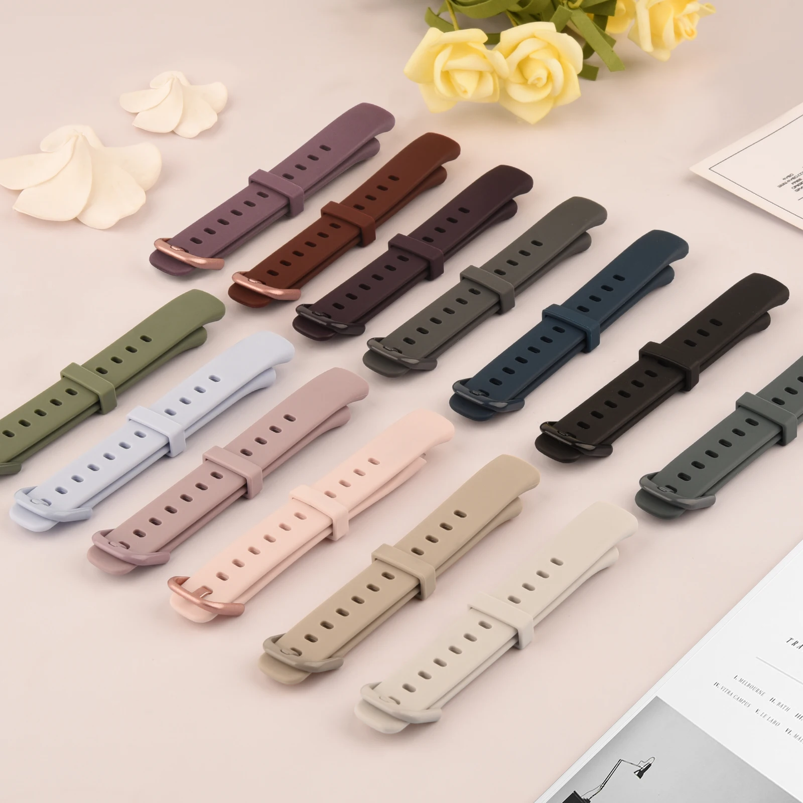 Silicone Watch Band para Fitbit Luxury, Soft Sports Smart Watch Bracelet, Substituição de pulseira