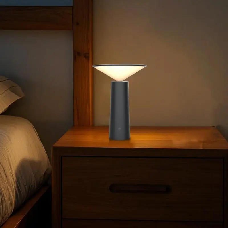 Wireless Table Lighting Adjustable Nightlight Movable USB Charging 3 Color Temperatures Intelligent Ambient Decorative Lighting