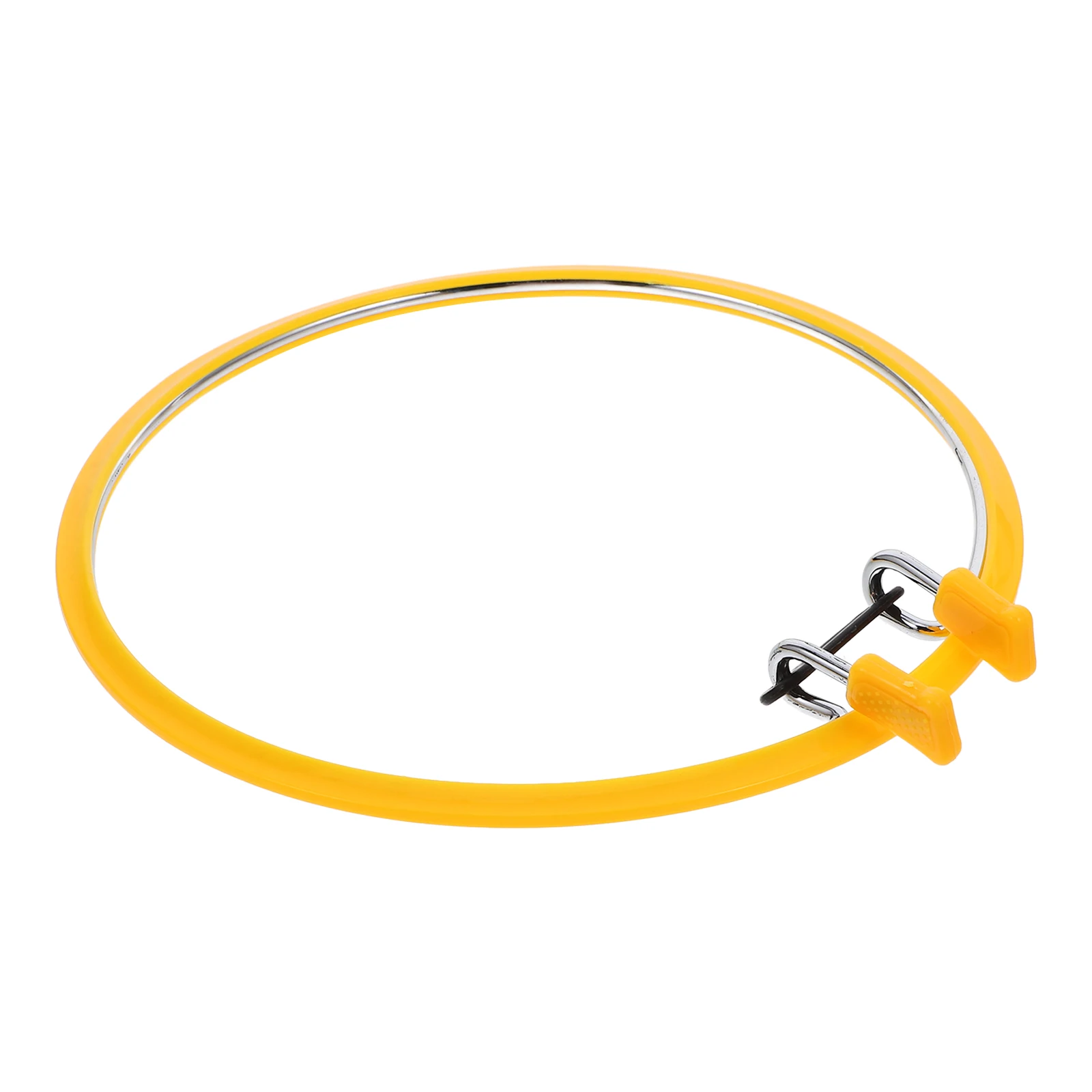 

Plastic Embroidery Hoop 22cm Diameter Smooth Spring Mechanism Durable Cross Stitch Frame Adjustable Needlework Circle