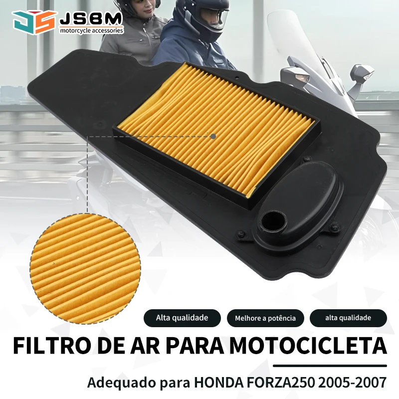 Filtro de ar JSBM para motocicletas HONDA Forza250 NSS250 Forza NSS 250 EX MF08 MF 08 2005 2006 2007 17210-KSV-J02