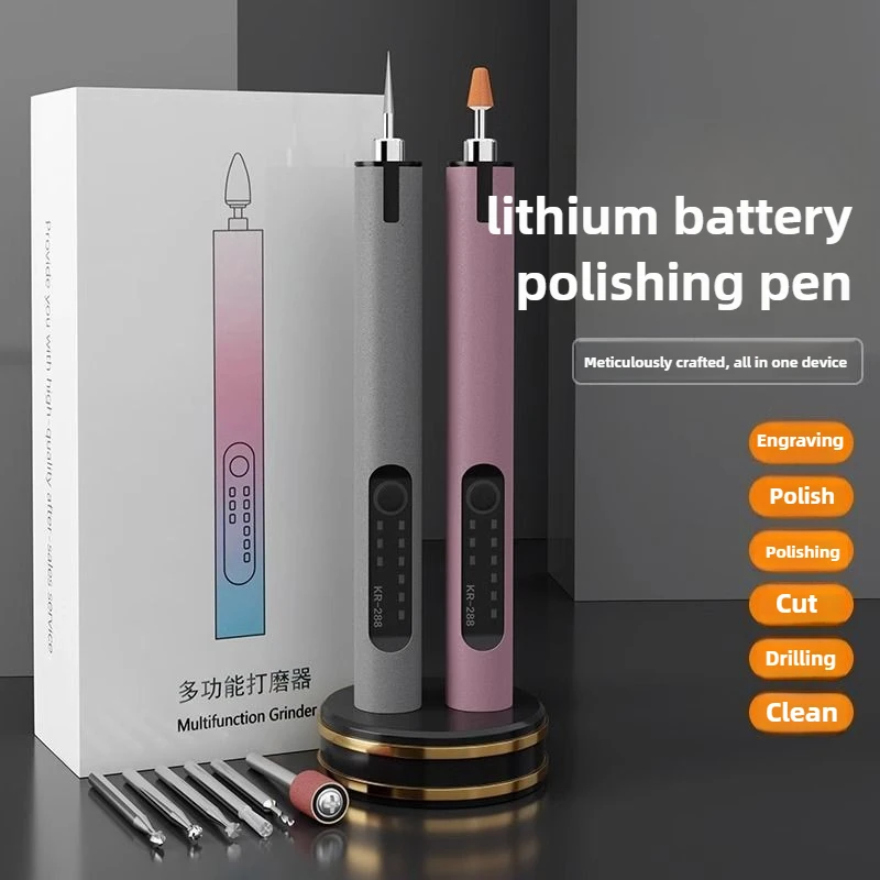 

Cordless Electric Drill Grinder Dremel Rotary Tool 3.7V Rechargeable Battery Woodworking Engraving 3 Speed Mini Engraver pen