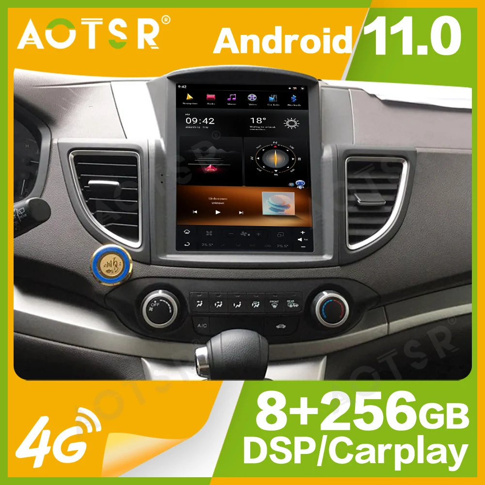 

10.4'' Qualcomm 8 core For Honda CRV 2012-2016 Car Radio Multimedia Player Android 11 Auto GPS Navigation Wireless Carplay Head