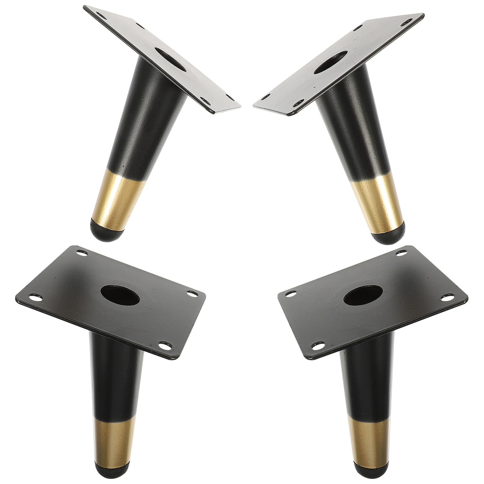 

4pcs Legs for Leg Sofa Couch Bench Legs Black Metal Coffee Furniture Leg Table Bench Smooth Couch Feet Practical