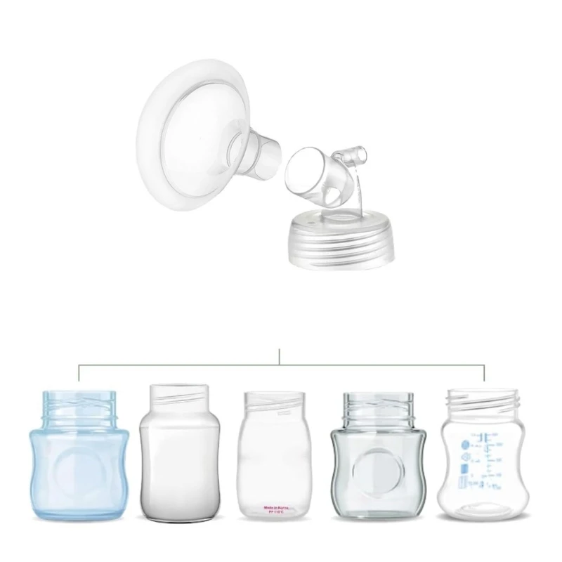 

Upgrades Silicone Breast Pump Flanges Soft Edge Breast Shield 21/24mm Milk Pump Flanges Gentle Nursing Breast Shield A2UB