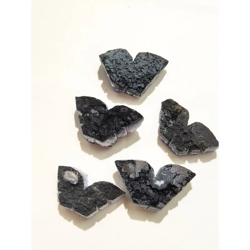 Natural Amethyst Cluster Butterfly Carving Purple Crystal Druzy Geode Wings Stone Specimen Home Decor Collection Reiki Gift