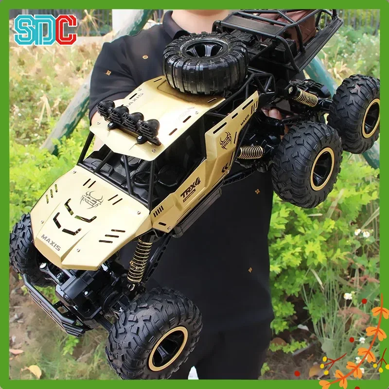 46cm Oversized Alloy Four-Wheel Drive Remote Control Climbing Off-Road Vehicle, Rechargeable High-Speed Six Wheel Children'S Toy