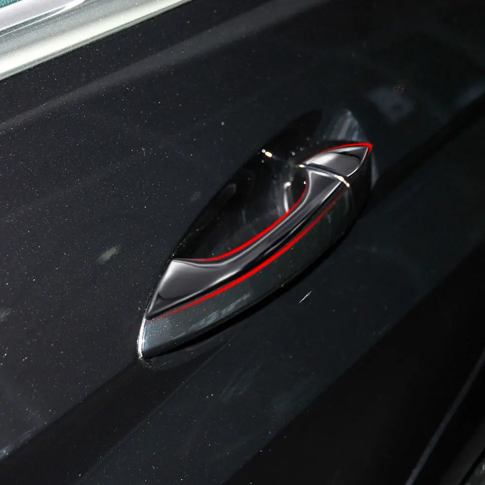 8Pcs Chrome Door Handle Cover for Mercedes-Benz B C E GLK ML CLA-Class W246 W204 W212 X204 W166 W117 Decor Sticker Accessories