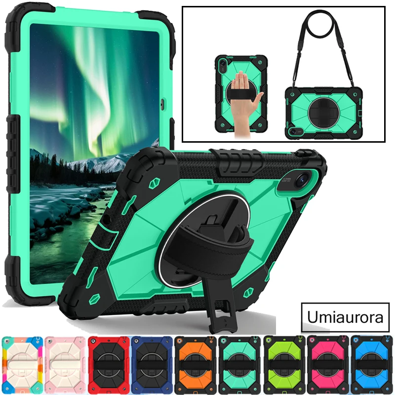 

For Xiaomi Redmi Pad 2 Pad2 11 inch 2025 Full Body Shockproof Silicon PC Hybrid Tablet Case Stand Hand Strap Rugged Cover Funda