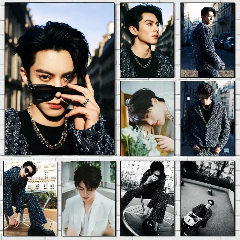 Actor D-dylan Wang Poster Self-adhesive Advanced Aesthetic Printing Paper Wall Art For Living Room Home Decor