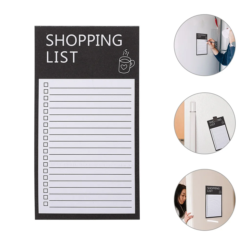 

Magnetic Notebook Grocery List Magnet Pad For Fridge Memo Pad Convenient Magnetic Backing Notepad Shopping List In English