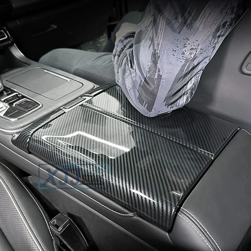 

For Trumpchi GAC GS8 2022 2023 2024 Carbon Fiber Interior ABS Center Console Armrest Box Cover Decorative Panel Back Air Vent