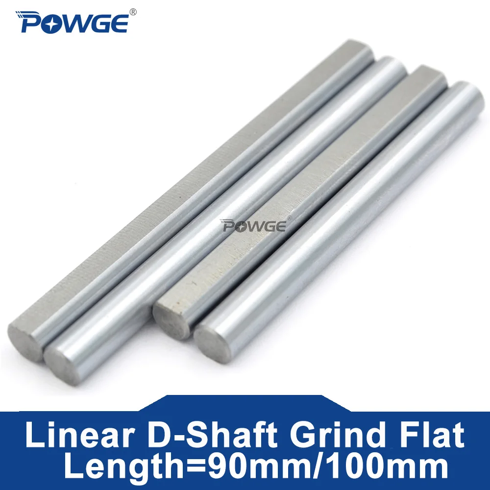 POWGE D-Shaft Grind Flat 45. # /S45C/1045/C45 Pręt ze stali strukturalnej węglowej Długość wału liniowego = 90 mm/100 mm Średnica 5 mm Drukarka 3D