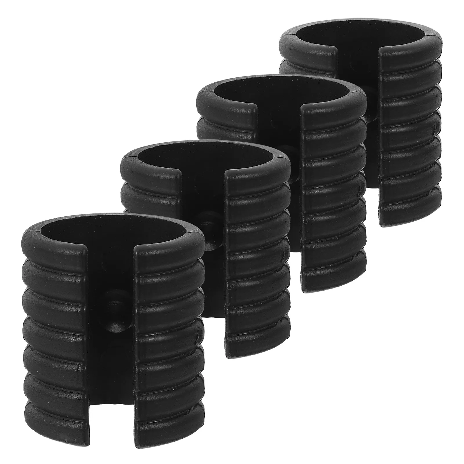 4Pcs Plastic Chair Leg Caps U-Shape Nonslip Replacement Foot Pads Outdoor Beach Camping Furniture Tube Pipe Floor Protectors