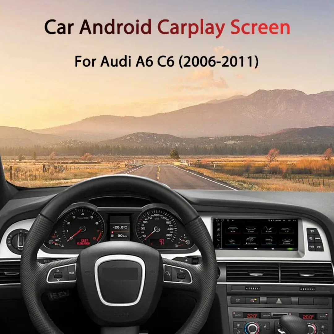 

Bonroad Wireless CarPlay Android Car Multimedia Player For Audi A6 C6 4F 2005-2012 MMI 2G 3G Bluetooth GPS Radio Stereo Screen