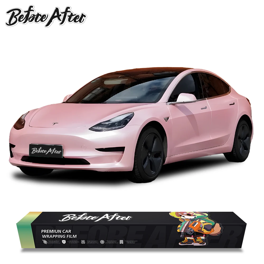 

1,52*17 метров ПЭТ матовый металлик румяна розовый атласный металлик наклейка на кузов автомобиля изготовленная