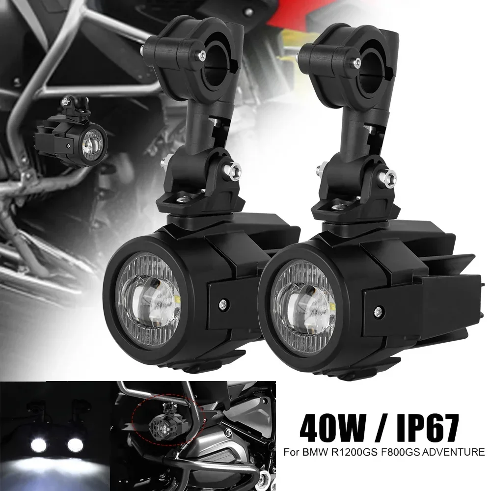 R 1200 GS Fog Lights Motorcycle Accessories LED Auxiliary Fog Light Driving Lamp For BMW R1200GS F800GS F700GS F650 K1600