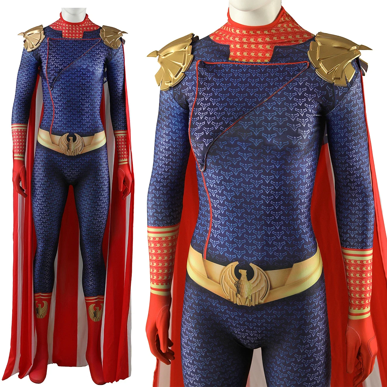 Traje de Cosplay The Homelander para mujer, mono de superhéroe para niñas, traje Zentai de Spandex impreso en 3D, disfraz de Halloween, The Boys 4