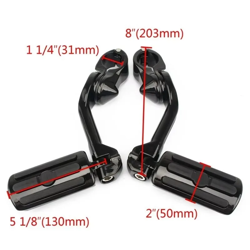 Fine For Harley Guardrail Rest Pedal Long Guardrail Pedal Bracket Pedal Nail 1.25 