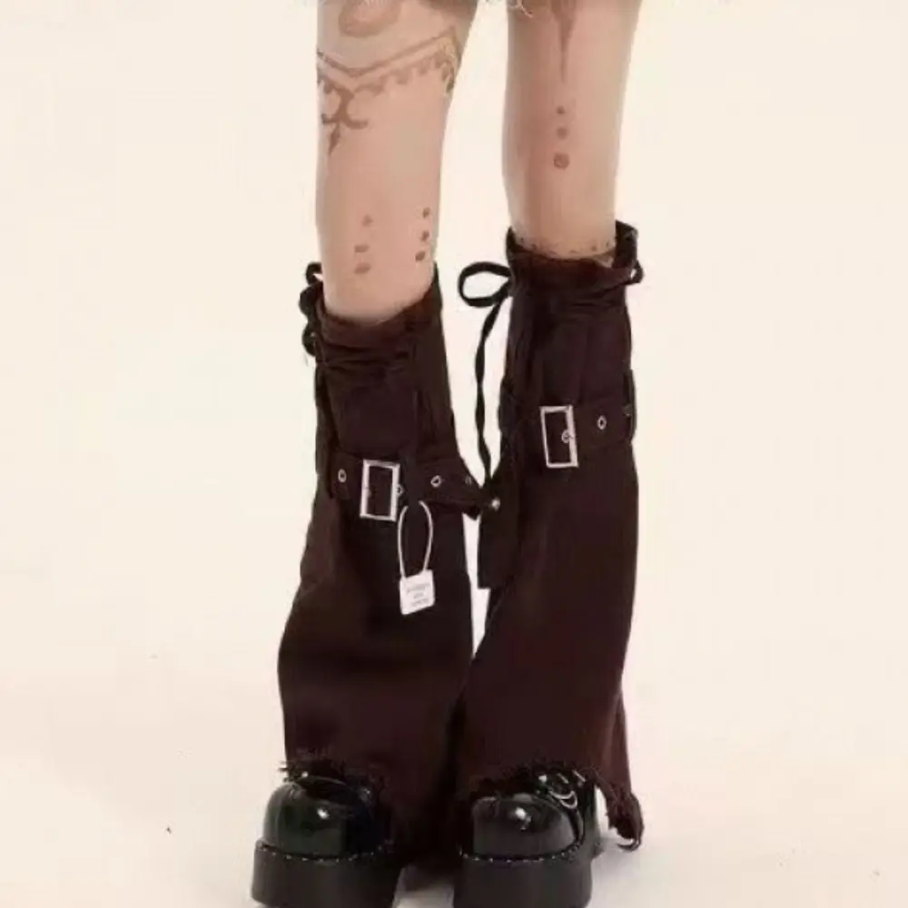 

Милые гетры Y2k JK Ретро чехлы на ноги с трубой, чехлы для ног Spicy Girl, женские носки с ворсом