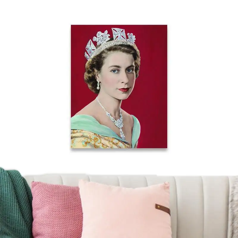 Queen Elizabeth II Memorabilia Poster Remembrance British Queen Portrait Photograph Unframed Iconic Art Print Poster Home Decor