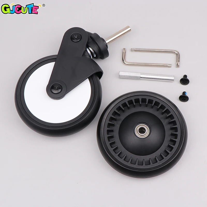 

1PCS Stroller Replacement Rubber Wheels Front And Rear Wheel Stroller Accessories Compatible With Stroller